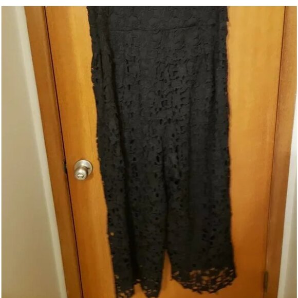 Brand New with Tags Black Crochet Jumpsuit - Picture 6 of 7
